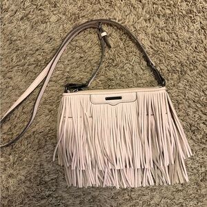 Rebecca Minkoff Fringe Pink Shoulder Bag